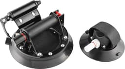 Suporte de bicicleta para teto de carro, ventosa a vácuo, suporte de bicicleta de liga de alumínio, com 5 adaptadores para a maioria das bicicletas, 9 x 100 mm/12 x 100 mm/15 x 100 mm/15 x 110