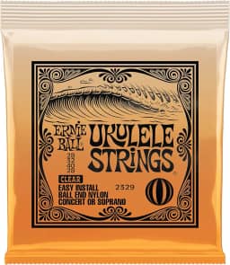 Ernie Ball Ukulele Ball End Nylon Strings, Clear (P02329)