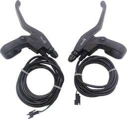 Alavanca de freio E-Bike, punhos de freio para bicicleta elétrica ou scooter E, acessórios Ebike cortam energia quando freios peças de ebike (suporte de fio pequeno)