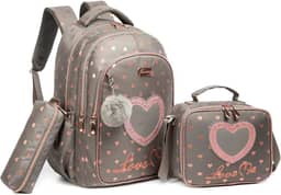 Conjunto de Mochila Escolar Infantil com Bolsa Térmica e Estojo - Ideal para Meninos e Meninas de 7 a 12 Anos