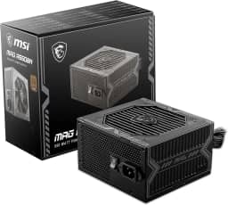 MSI MAG A550BN - Fonte de alimentação gaming: 80 PLUS BRONZE, 550 watts, 12 V Single-Rail, circuito DC-to-DC, ventilador de 120 mm