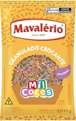 CROCANTE GRANULADO COLORIDO 1KG MAVALÉRIO