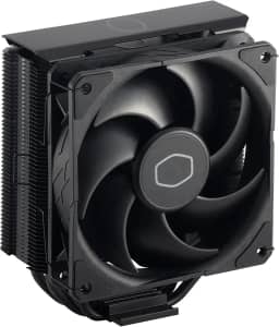 Cooler Master Hyper 212 Black CPU Air Cooler, SickleFlow 120 Edge PWM Fan, Tampa superior de alumínio, 4 tubos de calor de cobre, 152 mm de altura, AMD Ryzen AM5|AM4, Intel LGA 1851|1700|1200 Brackets