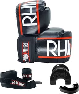 Kit Boxe e Muaythai Rhino by Spank para Iniciantes