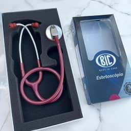 Estetoscópio Adulto Unisson Standard Vinho BIC - Ideal para Estudantes Enfermagem e Veterinária
