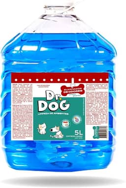 Elimina Odores PET Dr. Dog 5 litros – Antibac Concentrado - Limpeza Segura para Quintal, Garagem, Clínicas e Caixa de Areia - Aroma Suave Bamboo OU Capim Limão (Bamboo, suave e delicado)