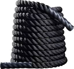 Corda Naval 10m X 10 Kg, Treinamento de Força, Pegada Emborrachada, Uso Profissional