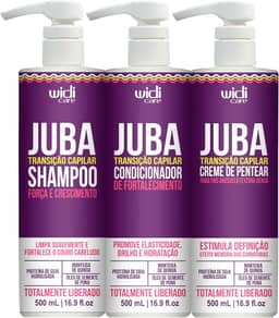 Kit Widi Juba Transição Capilar Shampoo, Condicionador e Creme Denso