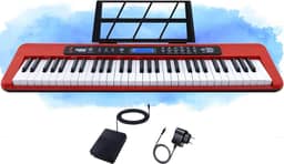 Teclado Musical Iniciante Kobe KB-300 5/8 61 Teclas com Sensibilidade ao Toque com Pedal Sustain