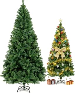 Árvore de Natal, Arvore de Natal, Arvore de Natal 2,10, 1050 Galhos Árvore de Natal Completa PVC Verde