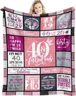 Presentes de aniversário de 40 anos para mulheres, presentes de aniversário de 40 anos para mulheres, presente de quarenta anos 1985 decorações de aniversário de 40 anos para mulheres