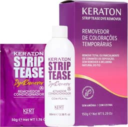 Reduton, Strip Tease de coloração capilar, Removedor de corantes, Sem Amônia, Redução total ou parcial da cor dos cabelos coloridos, 50g de removedor condicionador e 100g de ativador