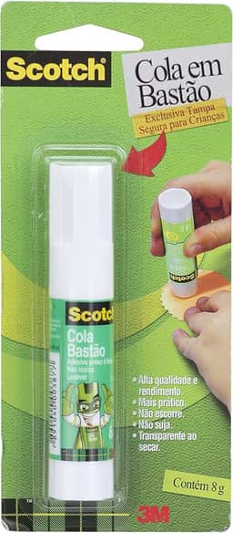 Scotch, 3M, Cola em Bastão, Branca
