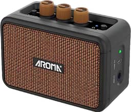M-VAVE Amplificador Mini para Guitarra Elétrica : 5W Portátil com Bluetooth 5.3, 2 Canais (Clean/Overdrive), Bateria Recarregável 7h - Som Profissional para Prática em Casa, Viagens e Sessões Jam