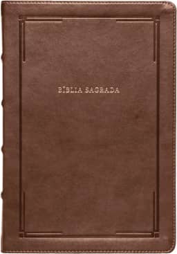 Bíblia Slim NVI, Letra Grande, Couro-soft marrom, Luxo, Barroca: Bíblia NVI Compacta