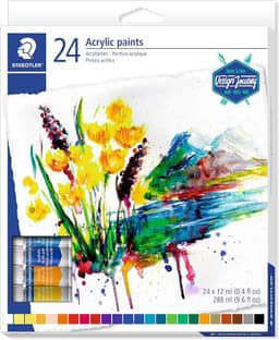 Staedtler, Tinta Acrilica, Staedtler 24 cores - 8500 C24
