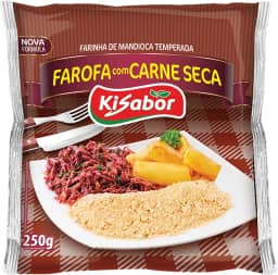 KiSabor Farofa De Carne Seca Kisabor 250 Gramas