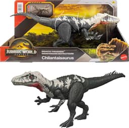 Jurassic World Dinossauro de Brinquedo Rebirth Rastreadores Gigantes Chilantaisaurus para crianças a partir de 4 anos