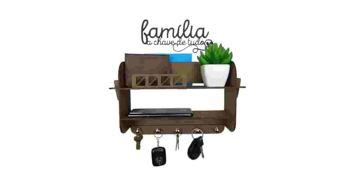 Melhores porta chaves com porta cartas: Top 10 Modelos