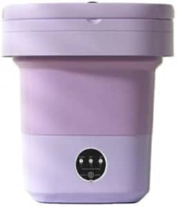 Mini Lavadora de Roupas Dobrável Portátil 10L – 36W, Automática, Baixo Consumo de Água e Energia – Ideal para Viagens, Apartamentos e Camping (Verde)