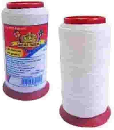 Real Seda Linha para Pipa, 183 metros, 100% Algodão, Branco