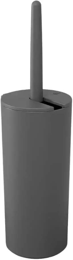 Escova Sanitária C/Suporte Higiene Banheiro Lavabo Privada Serene Cinza Chumbo - Coza