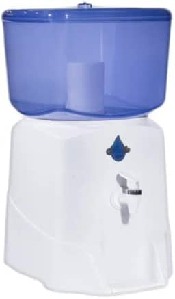 Filtro Natalia New, Purificador de Água Branco com Cuba de Barro, 8 Litros, Vela Tripla Ação