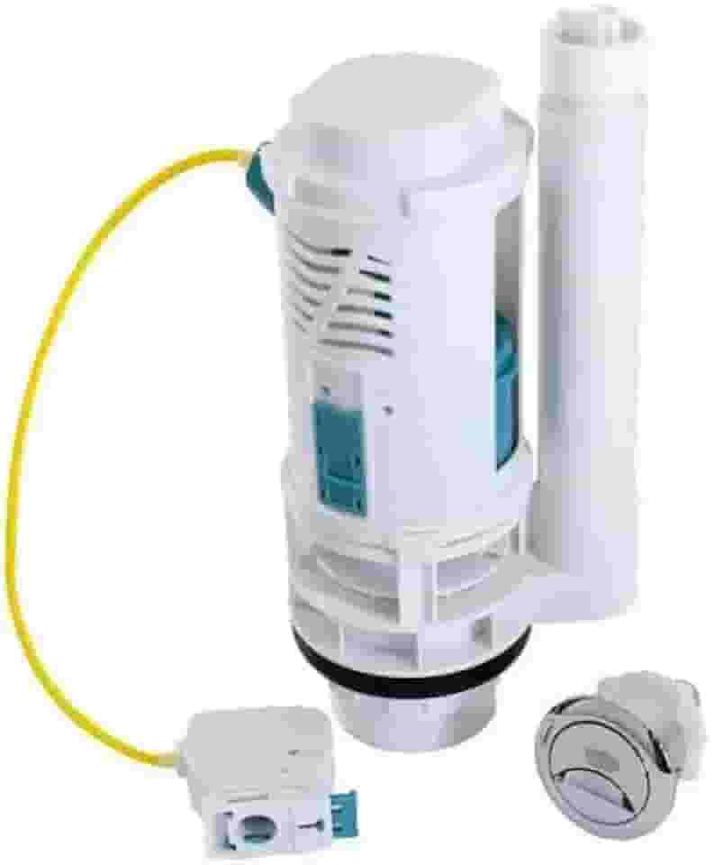 Mecanismo De Descarga Universal Reparo Caixa Acoplada Com Válvula De Descarga Dupla Superior Frontal Lateral 3/6 Litros Para Caixas Deca Celite Incepa Hydra Icasa Logasa Astra