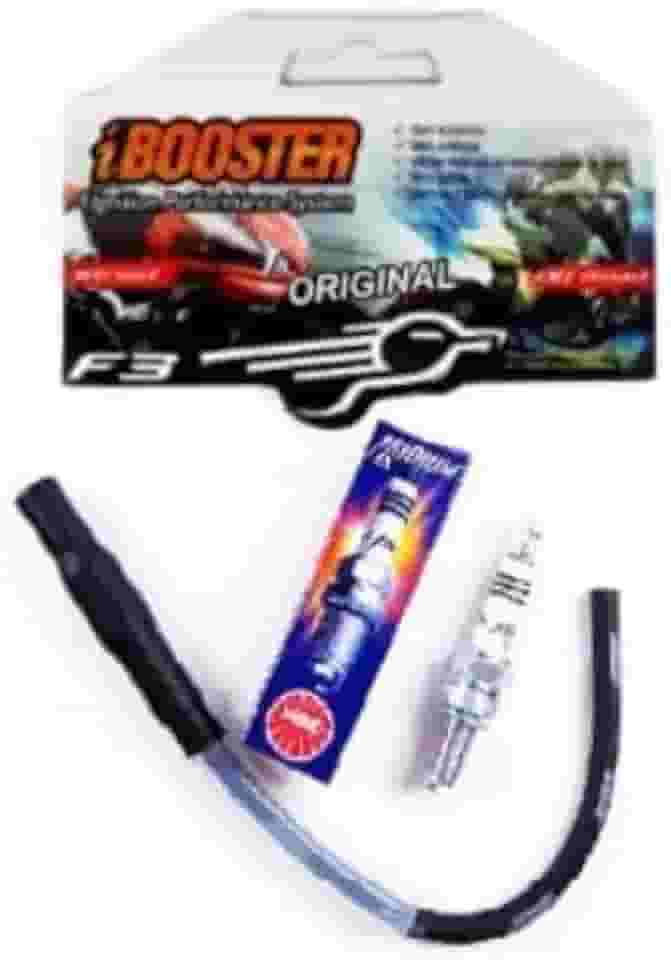 Kit Ibooster com Cabo F3 e Vela NGK Iridium para Cg 150/1650 Bros 150/160 (PRETO)