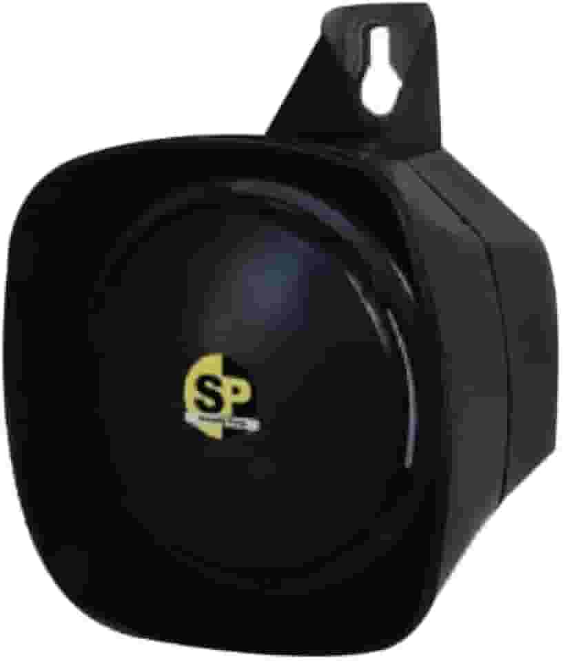 Sirene de Alarme e Cerca 12V, 120dB, Alta Potência, Preta