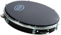 Pandeiro Izzo 10' ABS Preto com Pele Preta