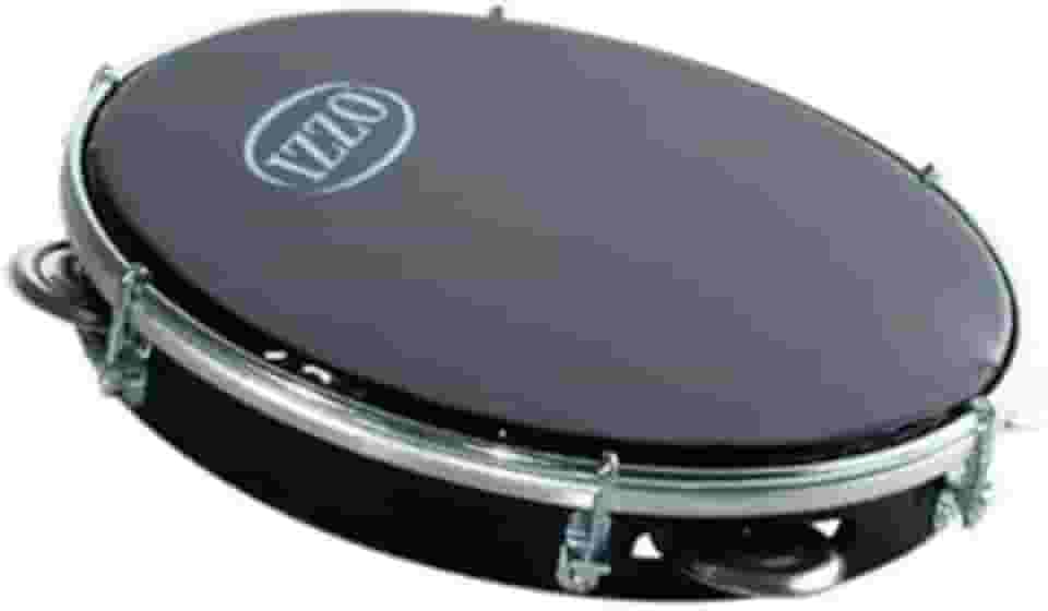 Pandeiro Izzo 10' ABS Preto com Pele Preta