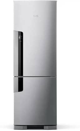 Geladeira Consul Frost Free Duplex 397 litros Evox com freezer embaixo - CRE44BK 110V