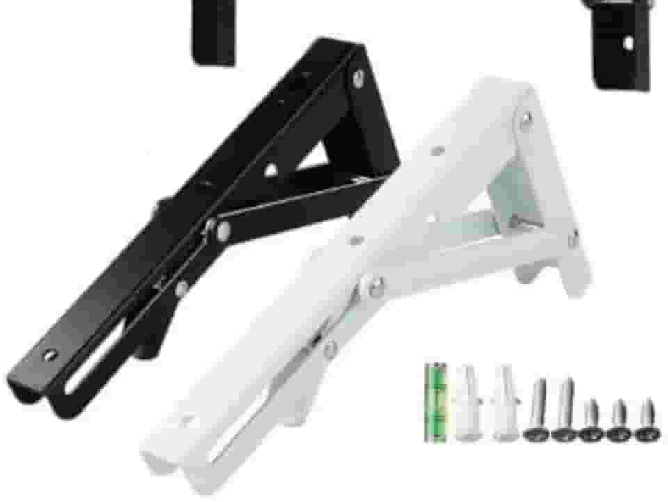 Mesa Dobravel Retratil de Parede Borda Redonda 100cm x 50Cm Suspensa Para Cozinha Pequena(Preta 2pc,35cm)