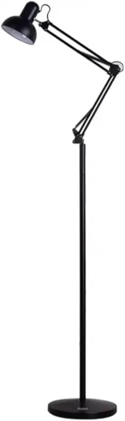 Dapon Luminária LED de Piso Articulável, Preta FL0BK-EU