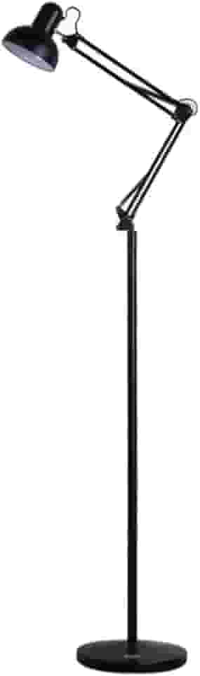 Dapon Luminária LED de Piso Articulável, Preta FL0BK-EU