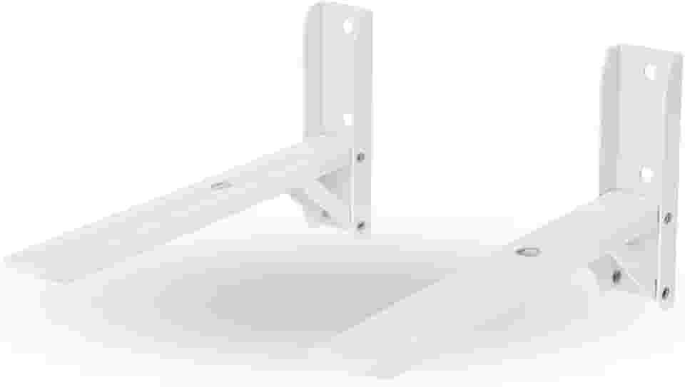 Suporte de Parede Para Micro-ondas Multiuso em Aço Carbono Branco – Ajustável 29,5 a 42cm, 30kg