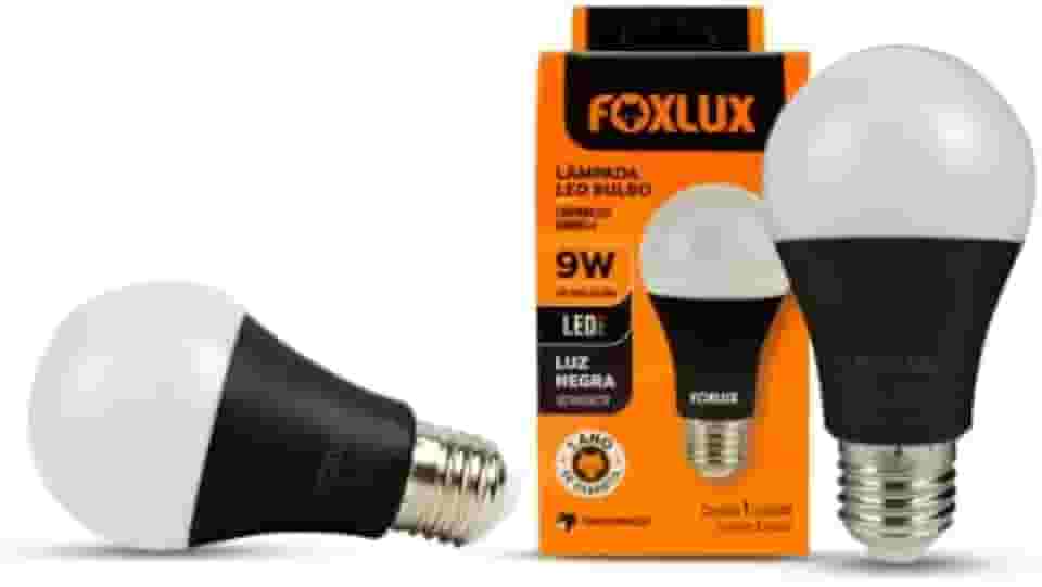 Lâmpada LED Bulbo Foxlux - Luz Negra - 9W - Bivolt