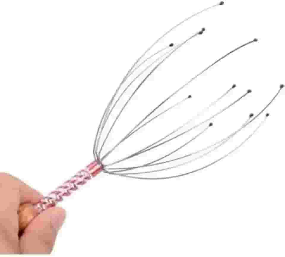 Kit com 3 Massageadores de Cabeça Relaxantes com 12 Pontas – Estimula o Couro Cabeludo, Alívio do Estresse e Terapia Antiestresse - NEXUS MARKET