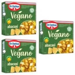 Gelatina Vegana, Sabor Abacaxi, 3 Caixas com 20 Gramas cada Caixa