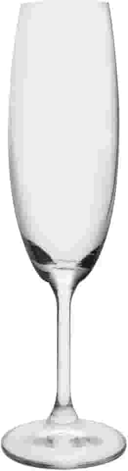 Jogo de 6 tacas para champanhe Anna em cristal ecologico 220ml A22,5cm