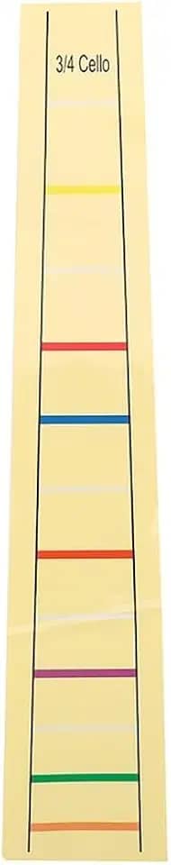 Adesivos de etiqueta de escala de violoncelo tamanho 3/4 – Adesivo removível para dedo de violoncelo marcadores de posição dos dedos para iniciantes
