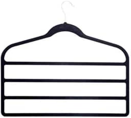 Kit 10 Cabides de Veludo P/Calca Saia Preto