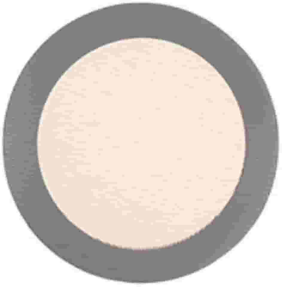 Tapete redondo de silicone para macarons e biscoitos - Forro de forno antiaderente para assar, pizza, bolo, pão (cinza)