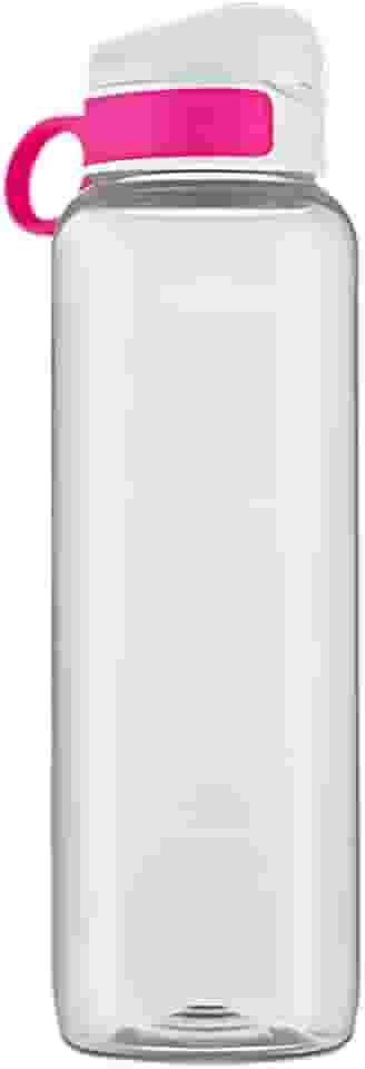 Garrafinha De Água Squeeze 1L Resistente Escritório Academia (Rosa)
