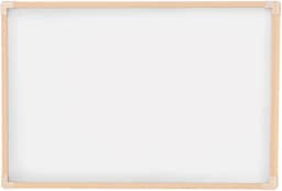 Quadro Branco Uv Moldura Madeira Pinus Neo STALO, 90x60