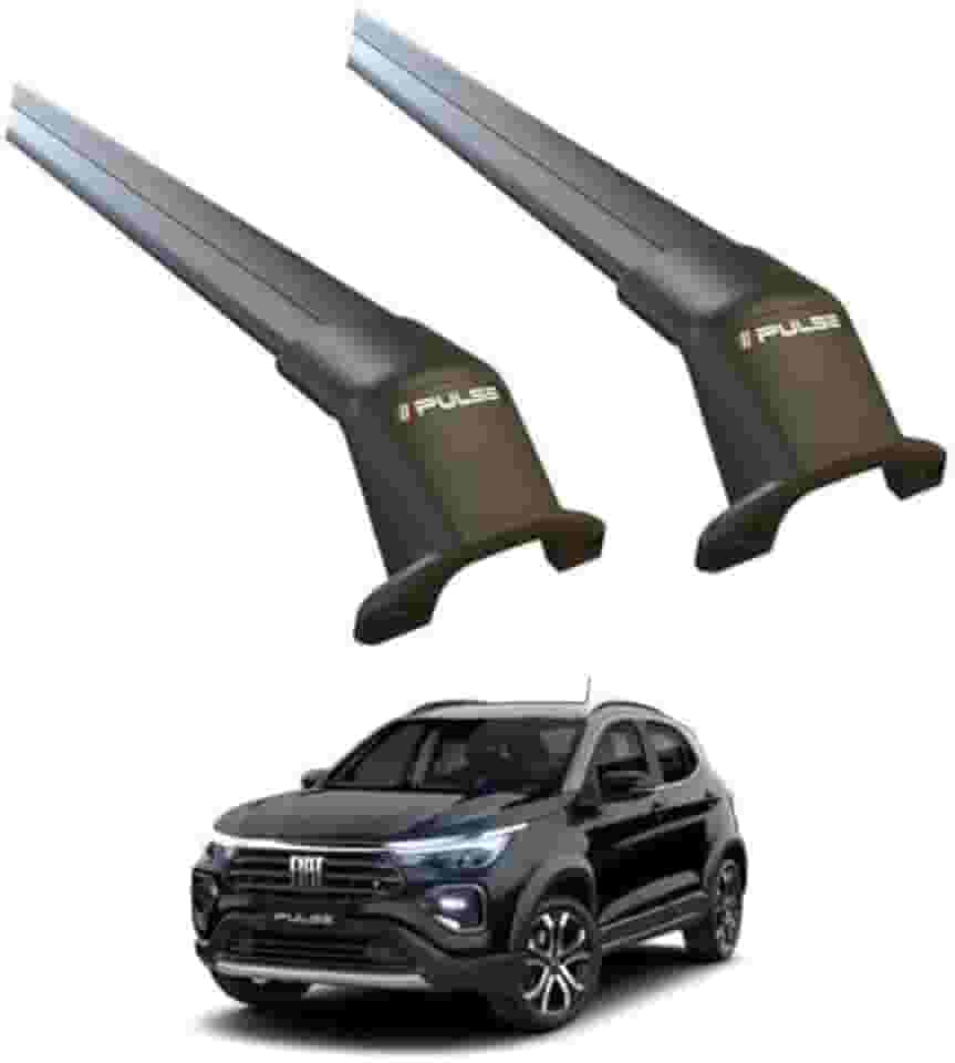 Rack Travessa de Teto Bagageiro Pulse 2021 2022 2023 2024 Fixação Original Preto