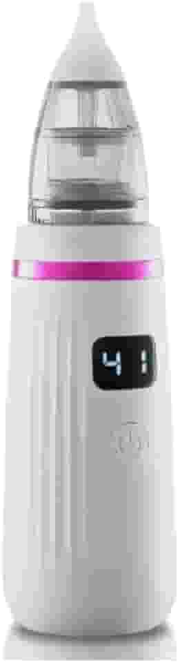 Sugador Nasal Elétrico para Bebê - Aspirador Nasal Portátil USB - Limpador de Nariz e Ouvido - 5 Níveis de Sucção, 3 Bocais Intercambiáveis - Removedor de Muco Infantil - UpShop