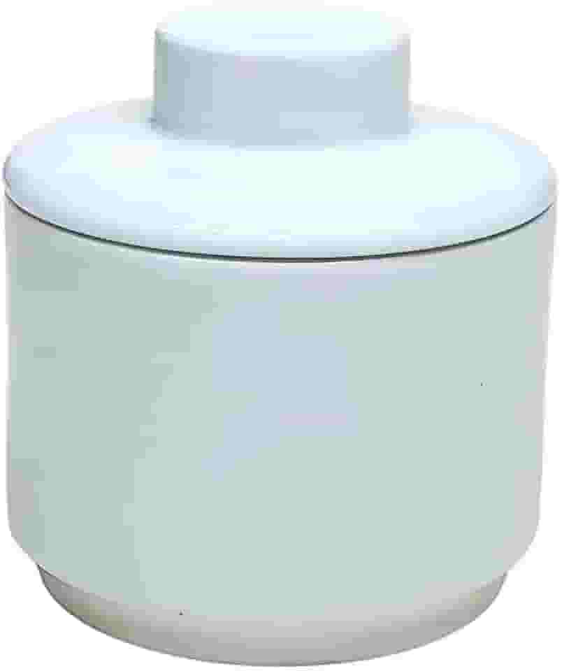 Manteigueira Francesa Porcelana Branca Premium 250 gramas