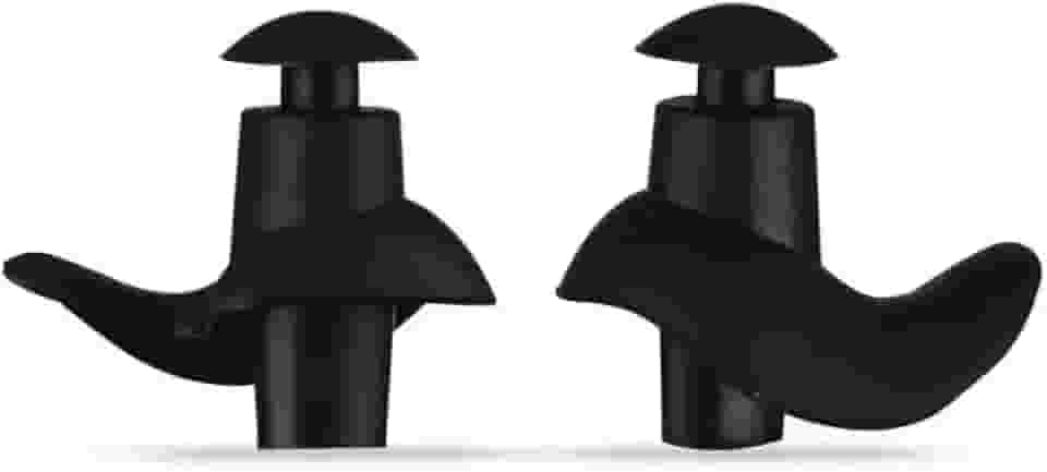 Protetor de Ouvido para Natação em Silicone Flexível, Tampão Auricular - Adulto e Infantil (Preto, Infantil)